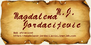 Magdalena Jordačijević vizit kartica